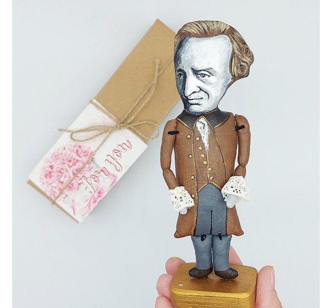 Immanuel Kant famous historical literary figure, German philosopher in the Age of Enlightenment