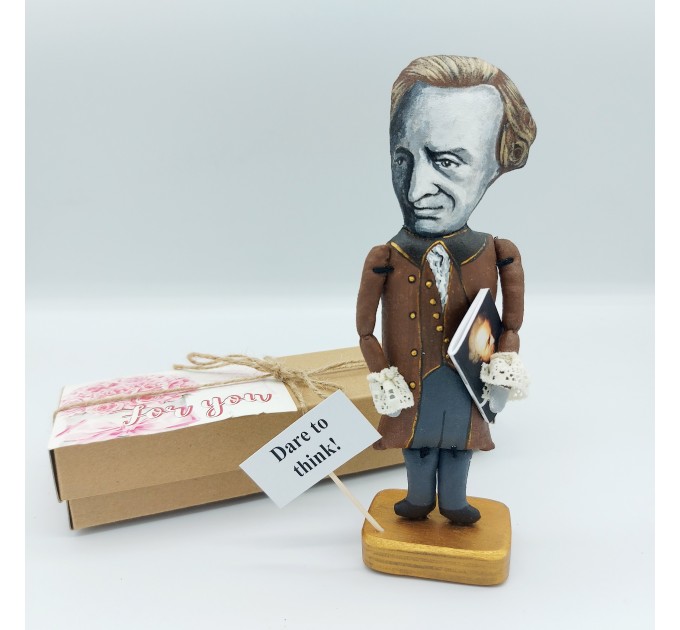 Immanuel Kant famous historical literary figure, German philosopher in the Age of Enlightenment