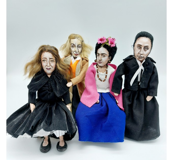 Custom portrait doll, Caricature doll, Wire doll 6 1/2 - 7 inch, 1:12 scale doll