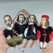 Custom portrait doll, Caricature doll, Wire doll 6 1/2 - 7 inch, 1:12 scale doll