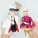 Custom portrait doll, Caricature doll, Wire doll 6 1/2 - 7 inch, 1:12 scale doll