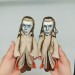 Custom portrait doll, Caricature doll, Wire doll 6 1/2 - 7 inch, 1:12 scale doll