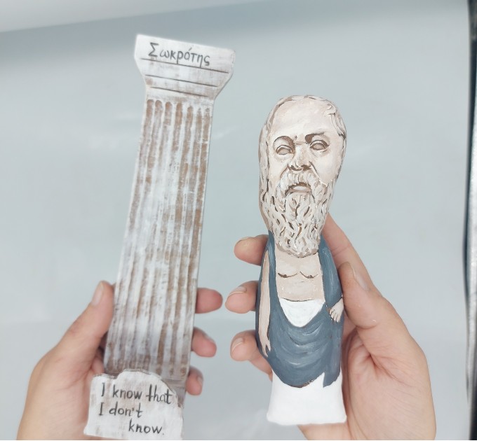 Socrates figurine, Greek philosopher from Athens 