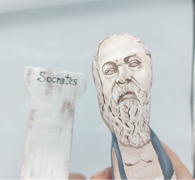 Socrates figurine, Greek philosopher from Athens 