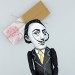 Salvador Dali famous painter surrealist figurine, Gift for Painter! Art studio decor