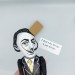 Salvador Dali famous painter surrealist figurine, Gift for Painter! Art studio decor