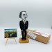 Salvador Dali famous painter surrealist figurine, Gift for Painter! Art studio decor