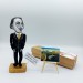 Salvador Dali famous painter surrealist figurine, Gift for Painter! Art studio decor