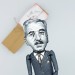 William Faulkner famous writer figurine - Literary gift!