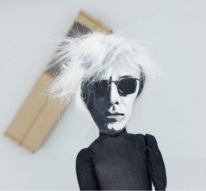 Andy Warhol famous American artist figurine