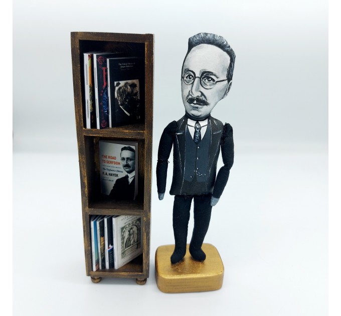 Friedrich Hayek Austrian economist and philosopher figurine