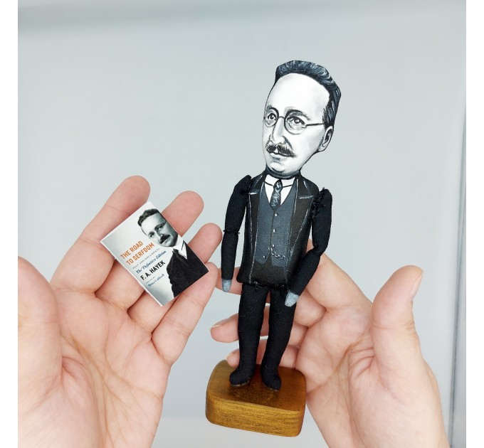 Friedrich Hayek Austrian economist and philosopher figurine