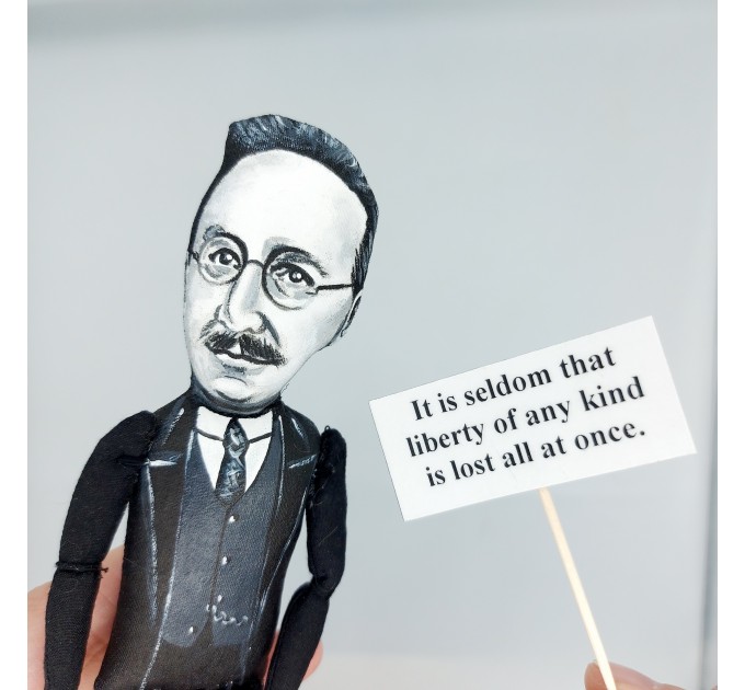 Friedrich Hayek Austrian economist and philosopher figurine