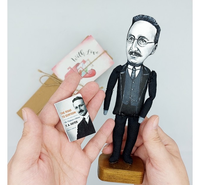Friedrich Hayek Austrian economist and philosopher figurine