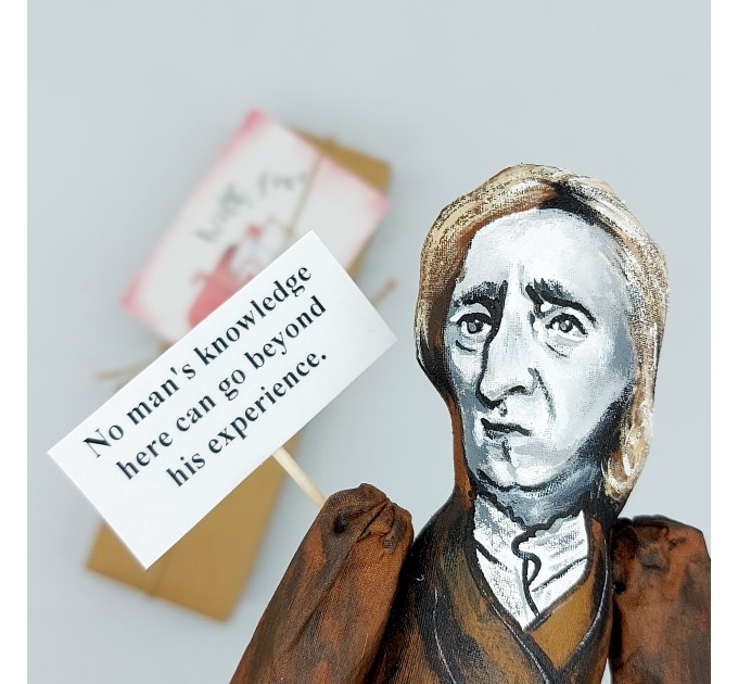 John Locke English philosopher figurine