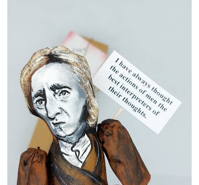 John Locke English philosopher figurine
