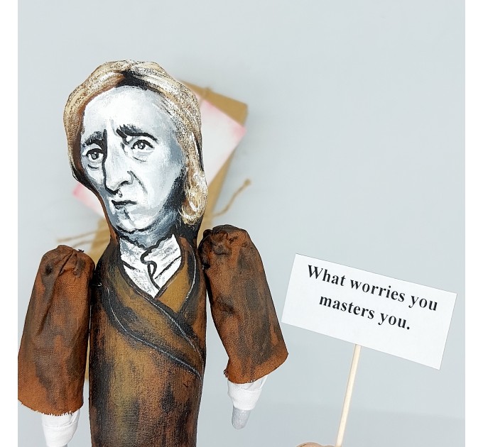John Locke English philosopher figurine