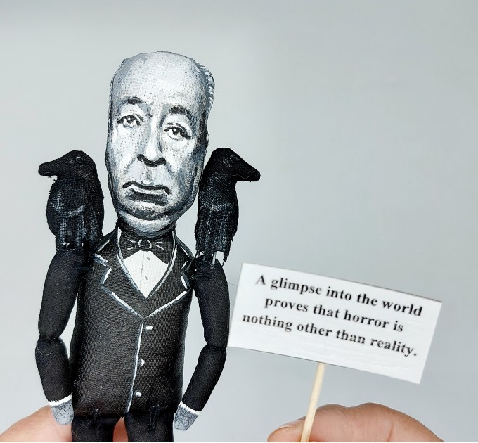 Alfred Hitchcock filmmaker figure - film related gifts