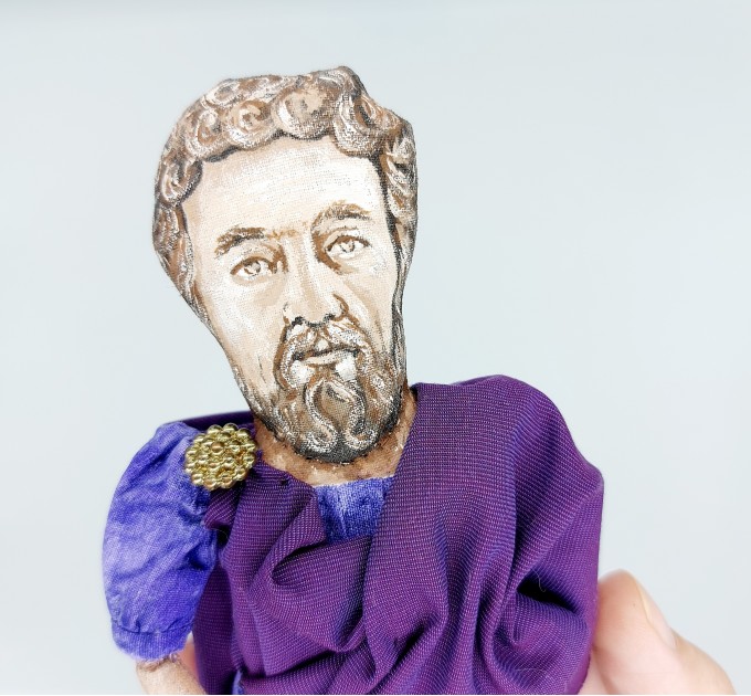 Marcus Aurelius Roman emperor figurine