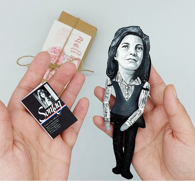 Susan Sontag famous American writer figurine