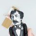 James Whistler American painter figurine