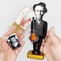 Tom Waits famous musician figure - Blues music fan gift - Collectible doll