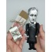 Charles Baudelaire action figure handmade - French poet - The Flowers of Evil - reader office art - Collectible miniature doll hand painted