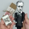 Charles Baudelaire action figure handmade - French poet - The Flowers of Evil - reader office art - Collectible miniature doll hand painted