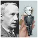 George Edward Moore English philosopher action figure 1:12- idealism in British philosophy - professor gift idea, a unique collection for smart people - Collectible scientist doll hand painted + Miniature Book