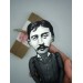 Marcel Proust literary action figure 1:12, French novelist, critic, essayist - In Search of Lost Time - Gifts for Reader, a unique collection for smart people - Collectible  handmade doll hand painted + Miniature Book