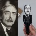 Paul Valéry French literary action figures 1:12 - poet, essayist, philosopher - a unique collection for smart people - Gifts for Readers & Writers - Collectible philosopher doll hand painted + Miniature Book