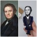 Famous French writer - book lover reader office art - Collectible miniature doll hand painted