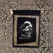 Raven Nevermore - Edgar Allan Poe - WALL HANGING black and white banner - Mystical decor hand-painted - Birthday gotic gift