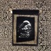 Raven Nevermore - Edgar Allan Poe - WALL HANGING black and white banner - Mystical decor hand-painted - Birthday gotic gift