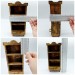 Miniature Wooden Bookcase 1:12 scale furniture, dollhouse Library decoration