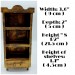 Miniature Wooden Bookcase 1:12 scale furniture, dollhouse Library decoration