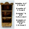 Miniature Wooden Bookcase 1:12 scale furniture, dollhouse Library decoration