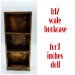 Miniature Wooden Bookcase 1:12 scale furniture for 7 inches dolls, Library decoration for dollhouse