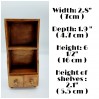 Miniature Wooden Bookcase 1:12 scale furniture, Dollhouse Library decoration, Furniture for dolls 7 inches