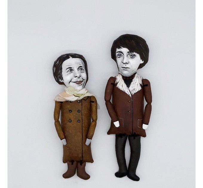 HAROLD AND MAUDE figures - classic movie 1971 - cinema room decor - Collectible dolls - Made to order