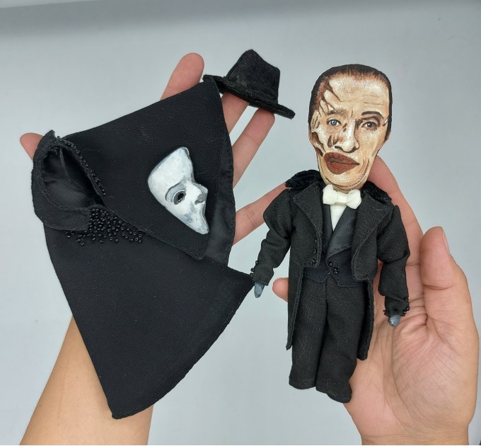 Phantom Of The Opera, Broadway musical, Theatre ornament - Musical theatre gift - Collectible handmade doll - MADE TO ORDER