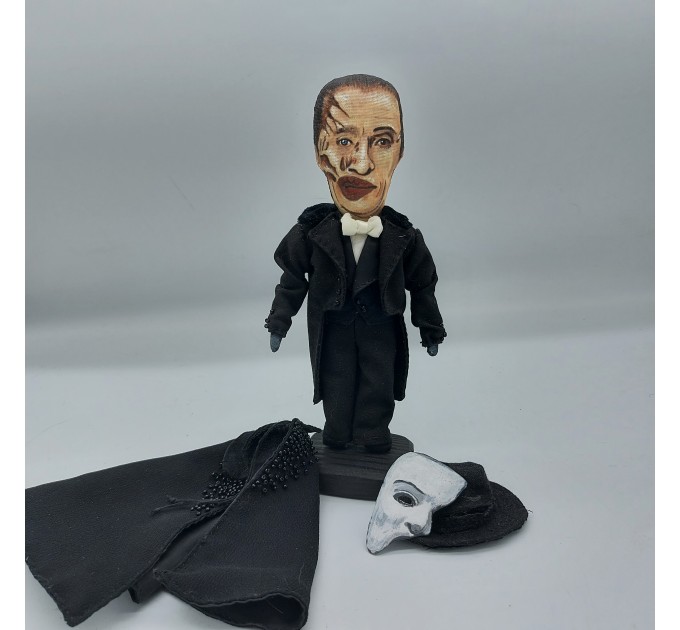 Phantom Of The Opera, Broadway musical, Theatre ornament - Musical theatre gift - Collectible handmade doll - MADE TO ORDER