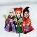 Sanderson Sisters + magick book - SET 3 handmade witches dolls - Collectible Halloween decorations