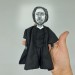 Custom portrait doll, Caricature doll, Wire doll 6 1/2 - 7 inch, 1:12 scale doll