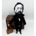 Anton Chekhov famous Russian playwright and short-story writer - book lover present - library bookshelf decoration - Collectible handmade writer doll