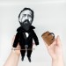 Anton Chekhov famous Russian playwright and short-story writer - book lover present - library bookshelf decoration - Collectible handmade writer doll