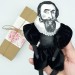 Johannes Kepler action figure handmade, German astronomer, mathematician - scientific revolution - science teacher gift - Collectible doll hand painted + Mini Books