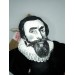 Johannes Kepler action figure handmade, German astronomer, mathematician - scientific revolution - science teacher gift - Collectible doll hand painted + Mini Books