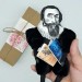 Johannes Kepler action figure handmade, German astronomer, mathematician - scientific revolution - science teacher gift - Collectible doll hand painted + Mini Books