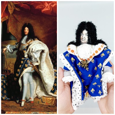 Louis XIV of France collectible miniature doll